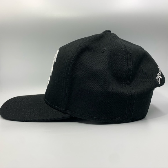 LRG Lifted Research Group Hustle Trees Snapback Hat Black White Embroidered - Picture 2 of 10